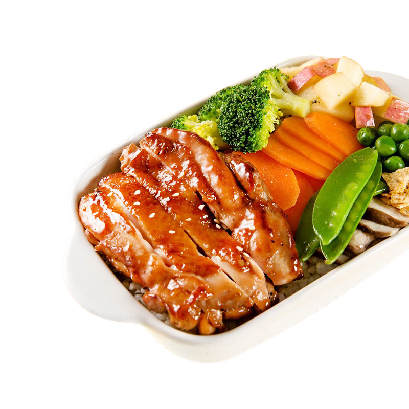 照烧腿排鸡排饭快餐日式便当照烧鸡肉鸡腿排冷冻半成品包邮一箱装