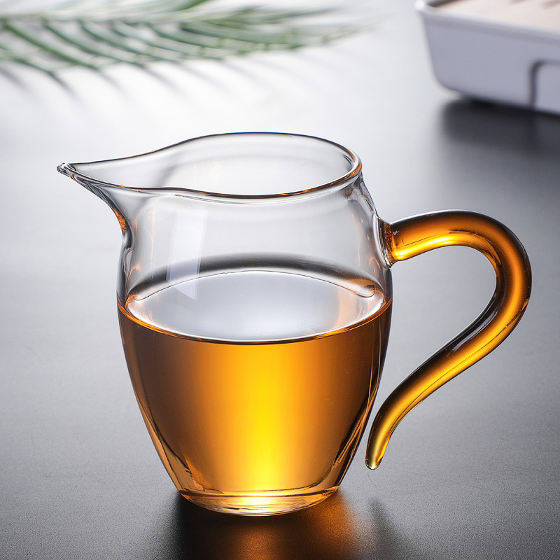 Heat-Resistant Exquisite Pitcher Kombucha Tea Utensils Tea Pot Green Tea Tea Glass Bottle Tea Cup Thickened Fair Mug