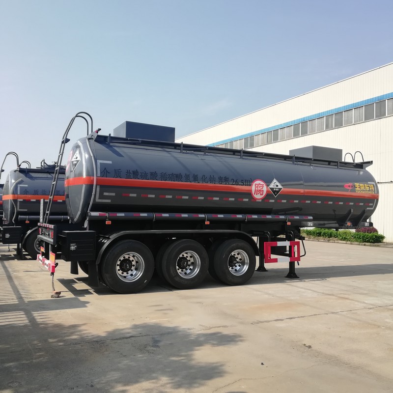 丁烯酸半挂罐车 化工液体运输罐式半挂车售后服务