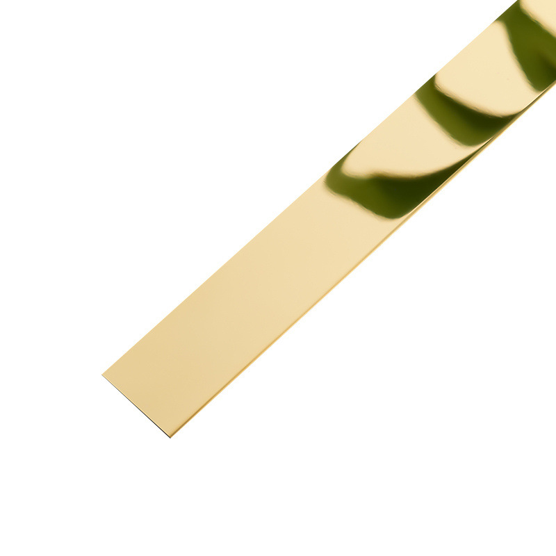 黑钛金不锈钢装饰条自粘平板钛合金属条吊顶石膏背景墙边框钛金条