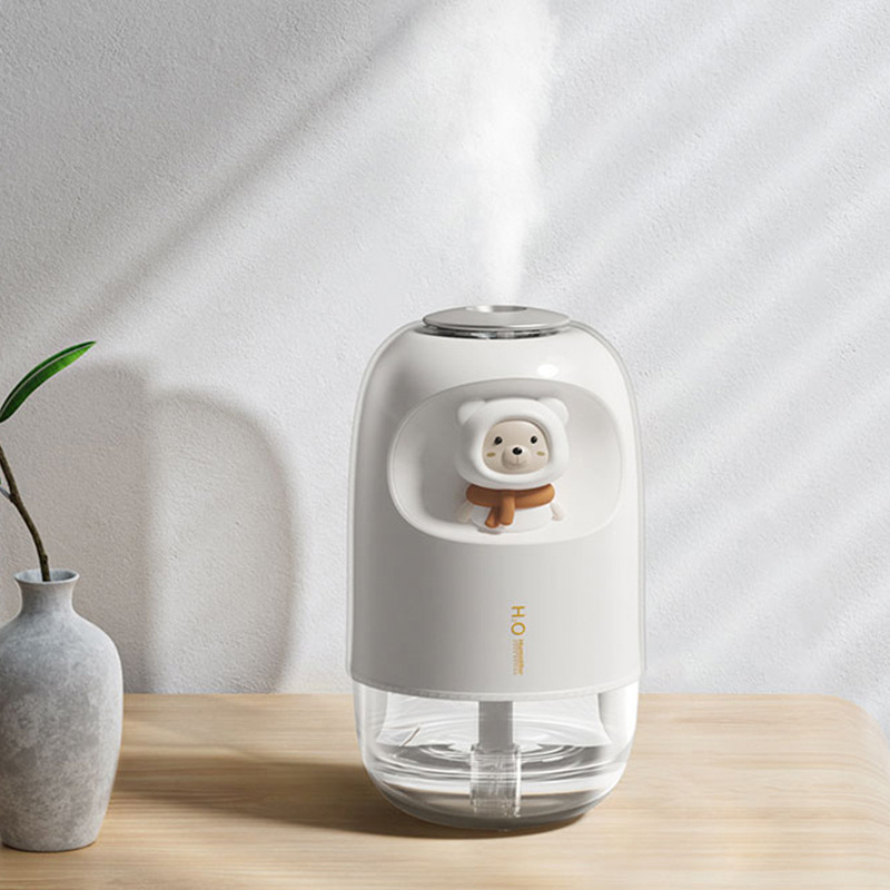 Cute Pet USB Humidifier Large Spray Maternal and Child Household Car Desktop Humidifier Small Ambience Light Air Humidification