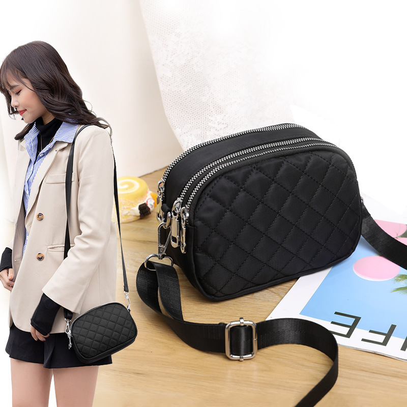 Bag Messenger Bag for Girls Rhombus 2023 New Trendy All-Match Fashionable Ins Trendy Women's Waterproof Nylon Shoulder Bag women bag