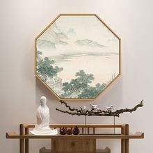 客厅装饰画玄关餐厅挂画古风禅意山水壁画新中式国风书房卧室字画