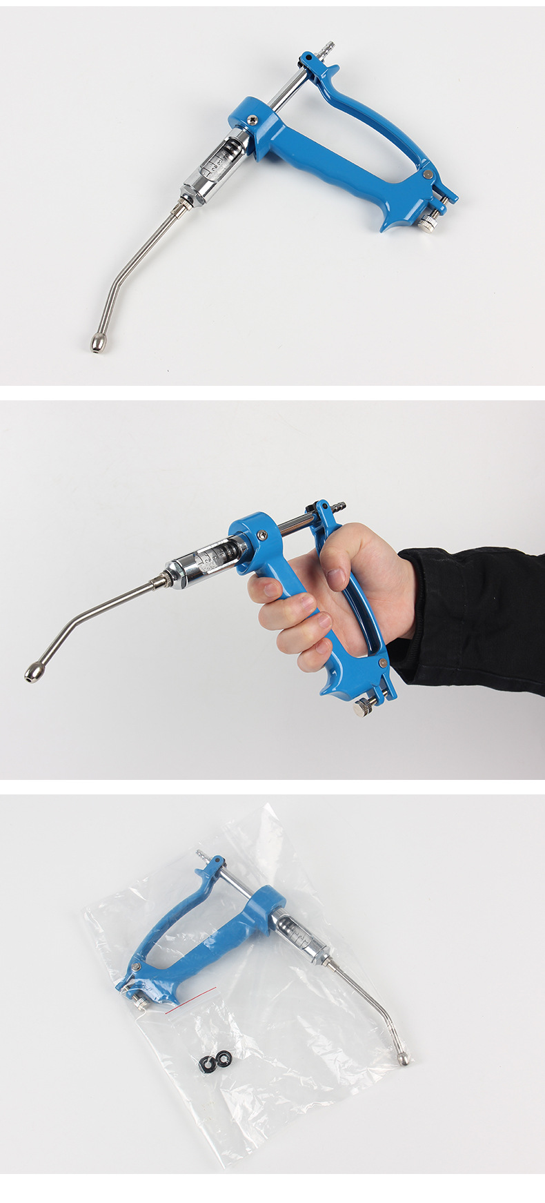 兽用连续灌药枪猪牛马羊鸡兽用可调连续注射器自动喂药器厂家批发