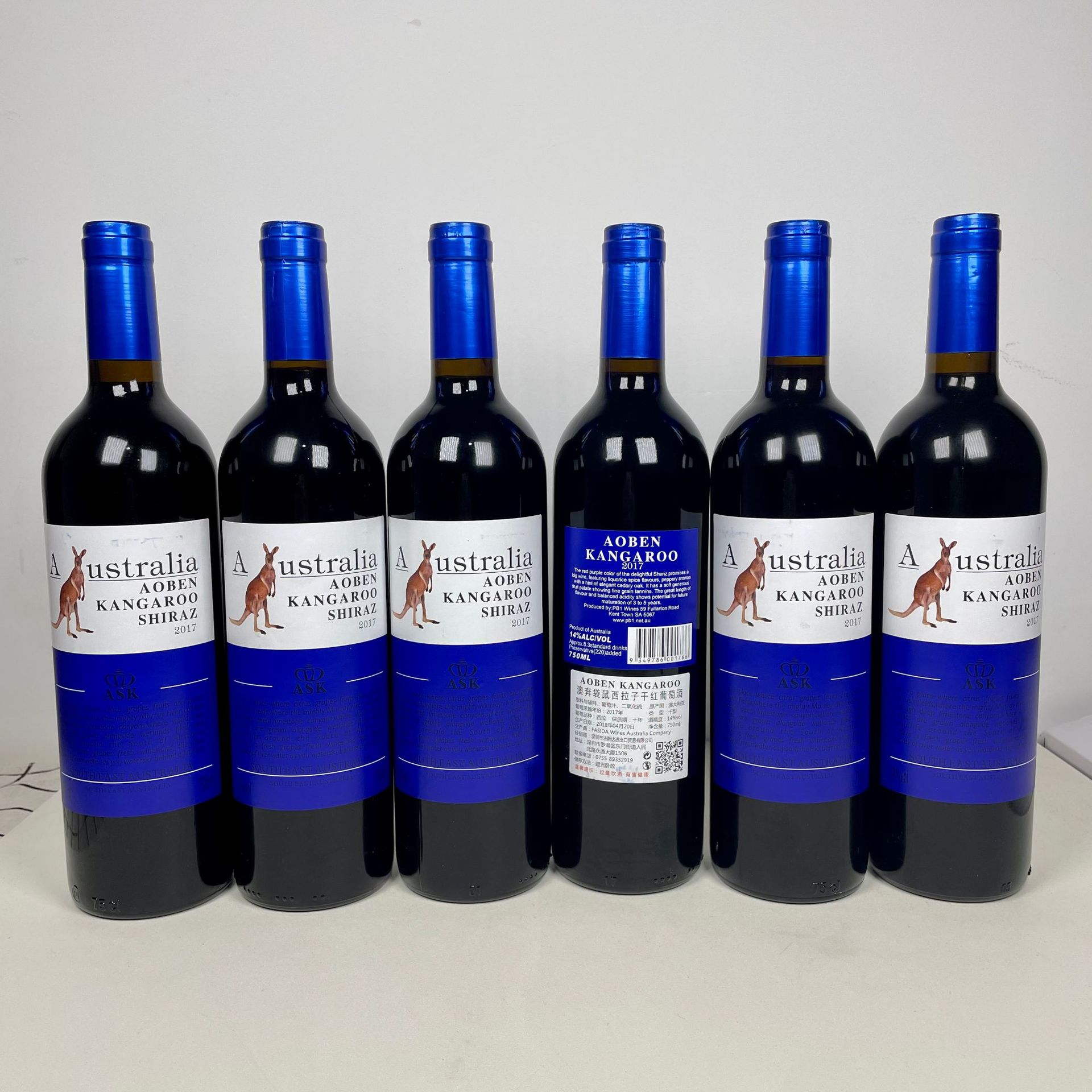 红酒整箱澳洲澳奔袋鼠西拉子干红葡萄酒14度6瓶正品整箱批发-阿里巴巴