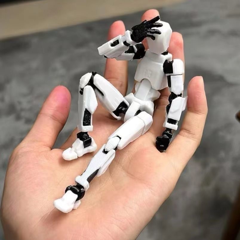 幸运人偶多关节可动机器人3d打印dummy13第三代益智拼装解压玩具