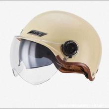 3C认证头盔女四季通用轻便式半盔透气头盔女电动车安全头盔男夏季