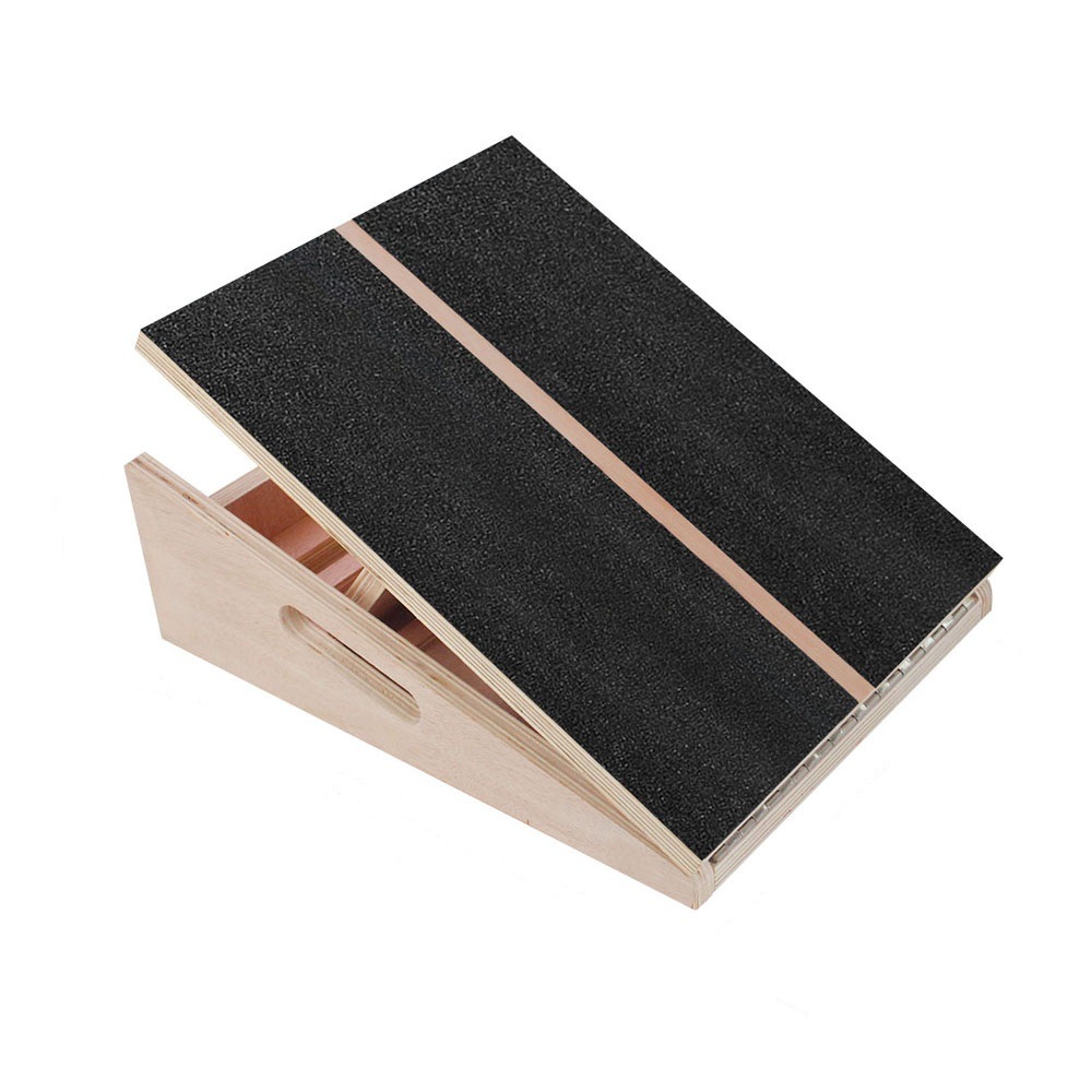 工厂直供木制拉筋板可调节倾斜小腿拉伸斜板砂纸表面木质倾斜板