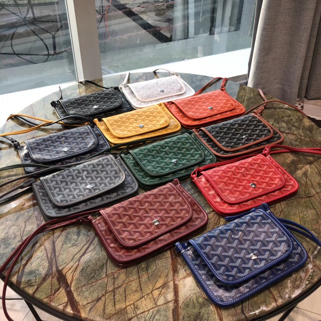 高雅德goyard包戈雅信封包plumet戈雅三层包手拿包单肩小挎包emo