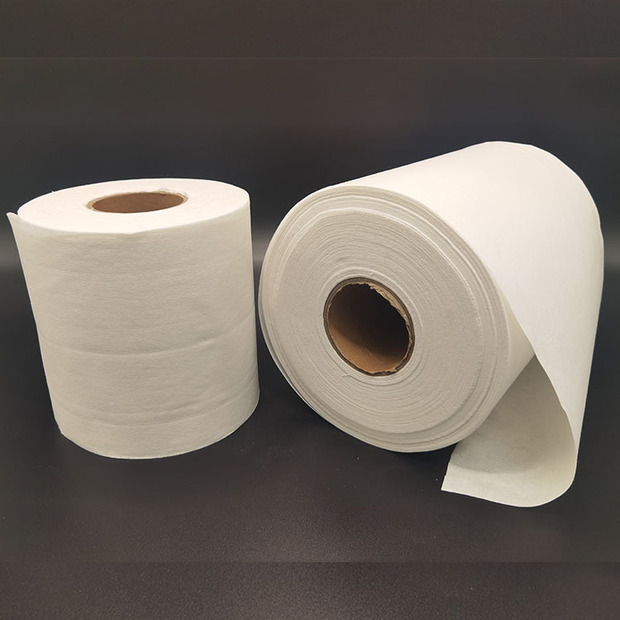 木浆粘胶水刺无纺布粘胶纤维无纺布面膜材料可降解湿巾材料