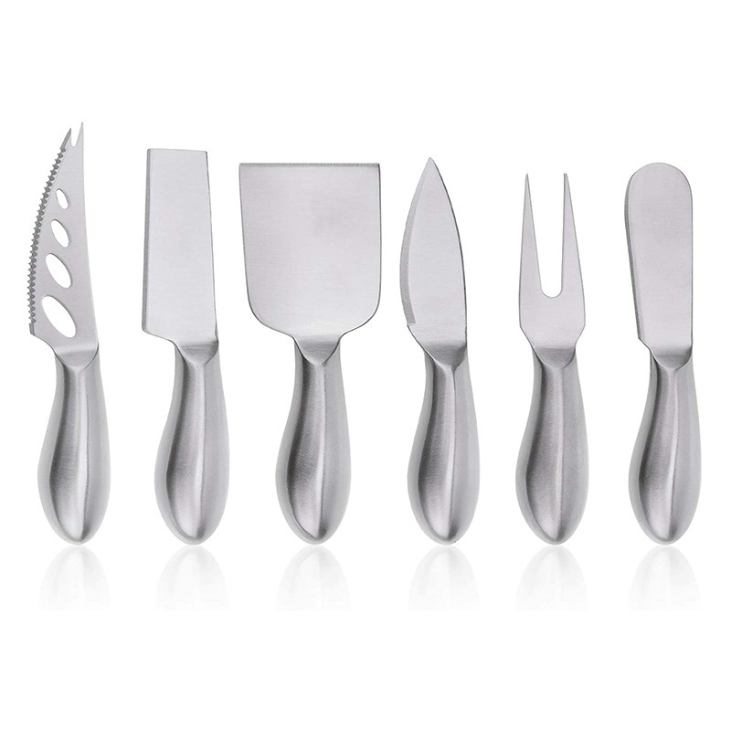Factory Direct Supply Baking Tool Stainless Steel Cheese Knife Suit Household Kitchen Butter Knife Cheese Cake Fork