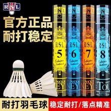 RSL亚狮龙羽毛球7号4号专业超耐打训练室内外比赛用球5号6号