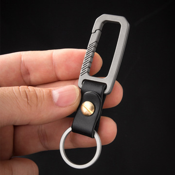 钛合金汽车遥控器钥匙扣男士腰挂挂件创意个性汽车链锁匙圈环挂饰