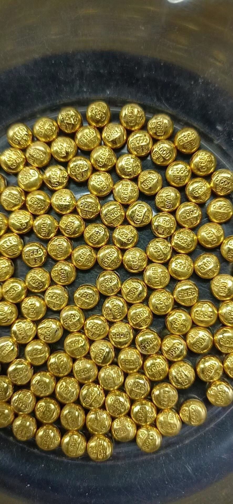 999足金黄金豆 攒金豆纯黄金按克批发黄金豆豆投资 按金价浮动