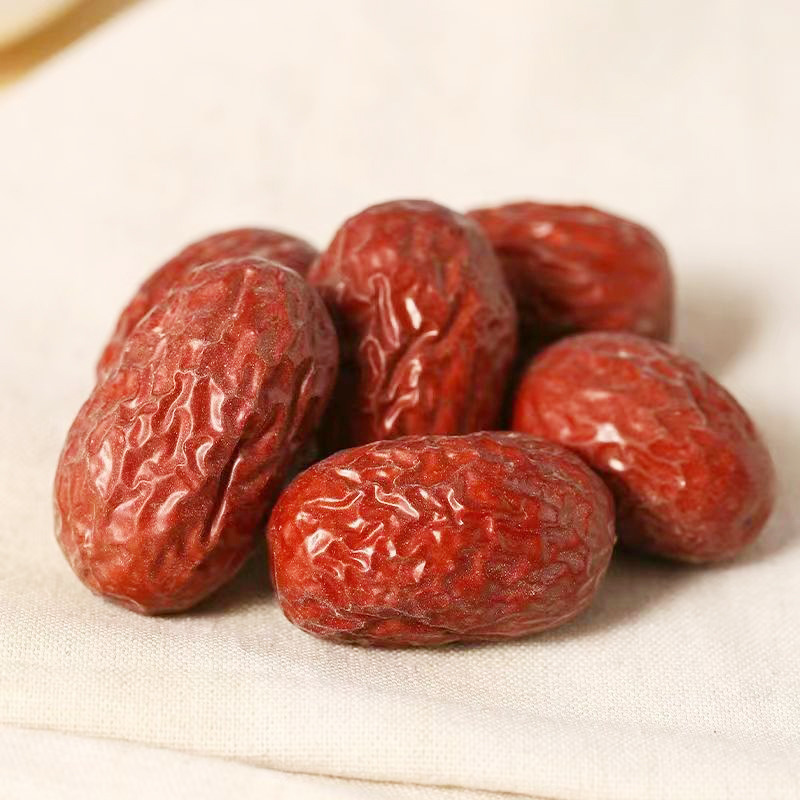 新疆带土红枣生态枣批发500g 代发若羌灰枣小核肉厚吊干枣红枣
