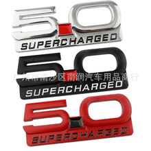 5.0 SUPERCHARGED适用于 福特 叶子板侧标 皮卡车 机械增压车贴