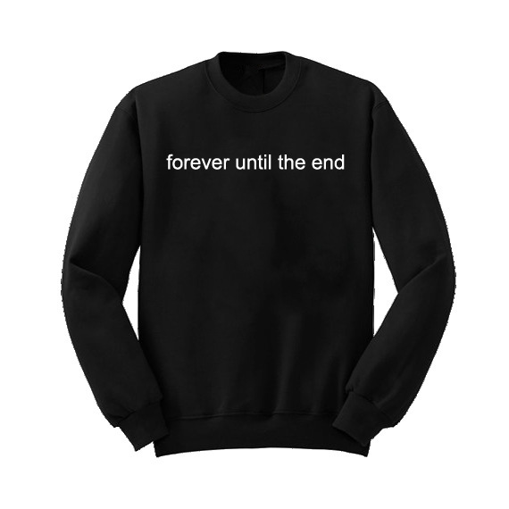 forever until the end 永远在一起男女情侣款卫衣秋冬加厚上衣