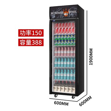 雪花商用展示柜大容量冰柜冷藏保鲜超市玻璃冰箱立式啤酒柜-阿里巴巴
