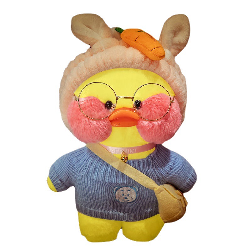 网红玻尿酸鸭子玩偶公仔布娃娃毛绒玩具加油小黄鸭送女生生日礼物
