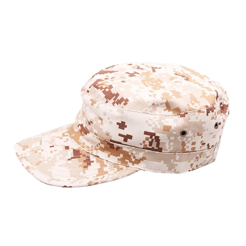 Camouflage Hat Men's Summer Outdoor Training Hat Flat Top Soldier Cap Foreign Army Tactical Cap Cross-Border Factory Wholesale