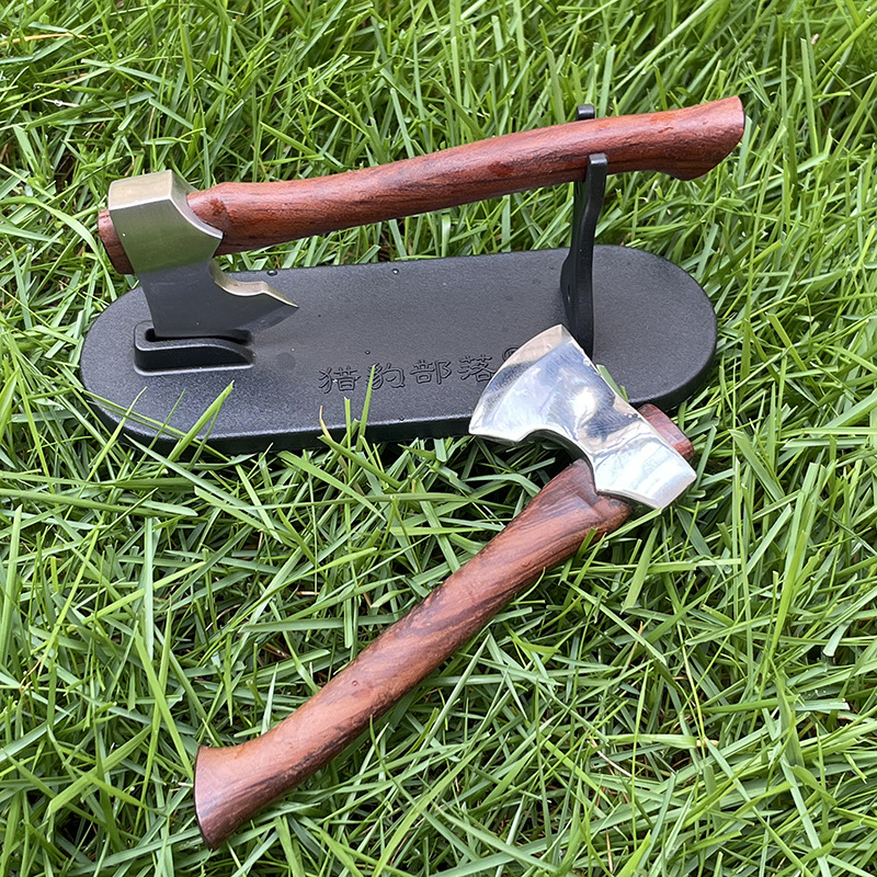 新款迷你开山斧露营钓鱼生存斧头户外家居系列收藏礼品小手斧