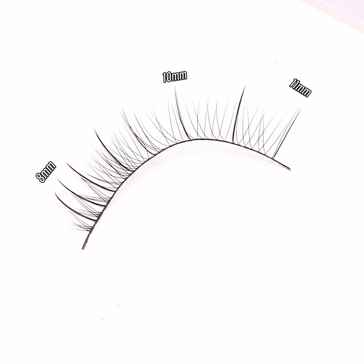 Fine Hair Mom Raw Air Eyelashes Little Devil False Eyelashes Female Natural Simulation Thin Black Stem Plain Face Can Be Pasted Fairy Hair