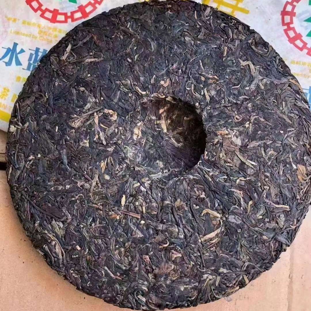 2007年中茶水蓝印7321布朗早春 云南普洱茶生茶357克饼