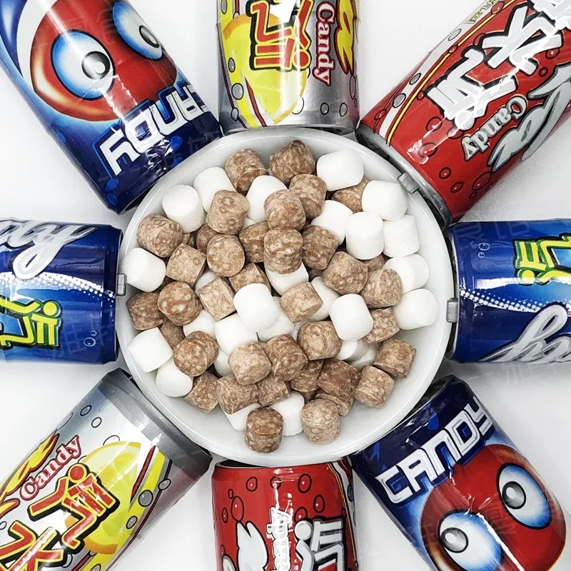 可乐汽水糖柠檬雪碧味8090后童年怀旧糖果爆汽糖零食小卖铺糖批发