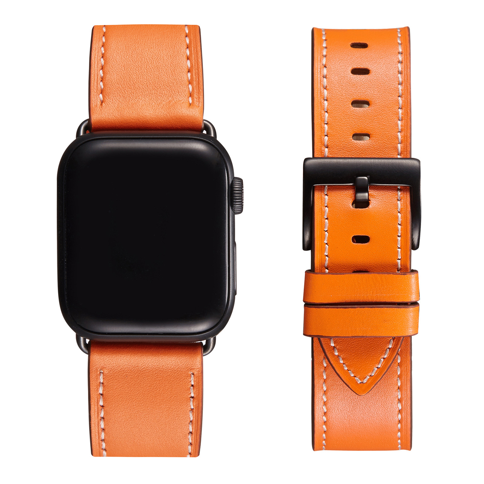适用于苹果手表真皮表带apple watch 意大利复古牛皮个性手表带