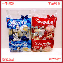 新加坡进口Miokaka小棉袄牛奶/椰蓉味软心棒儿童棉花糖250g*16包