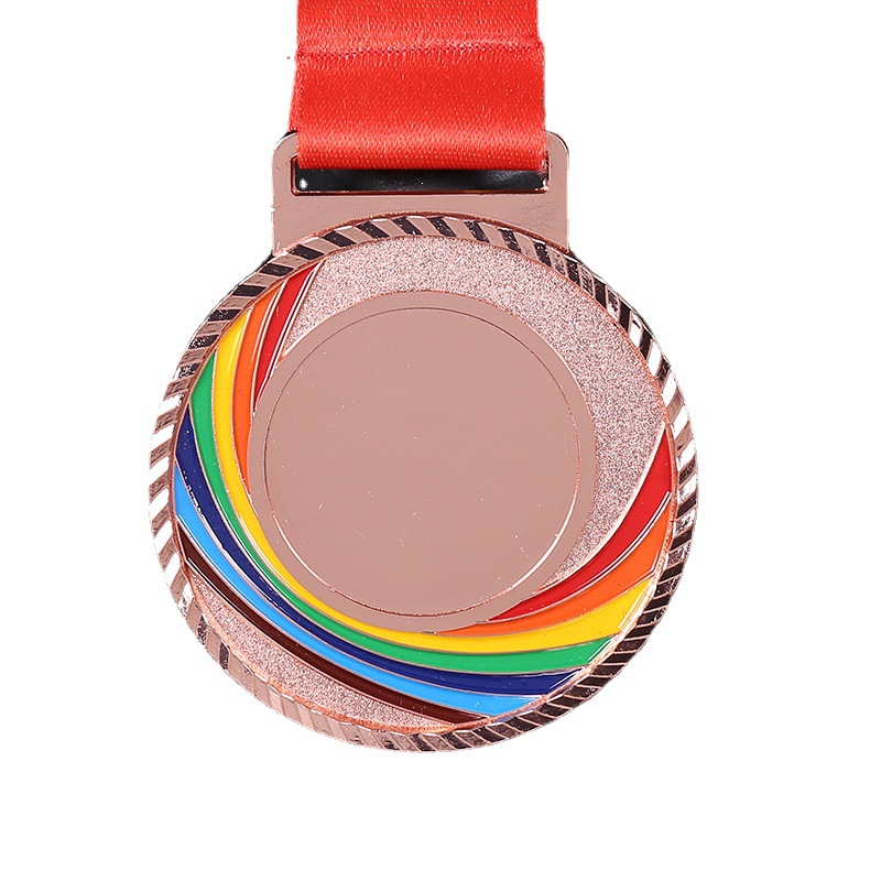 Supply Electroplating Metal Medal Wholesale School Kindergarten Parent-Child Activities Commemorative Halter Medal Printed Logo Wholesale