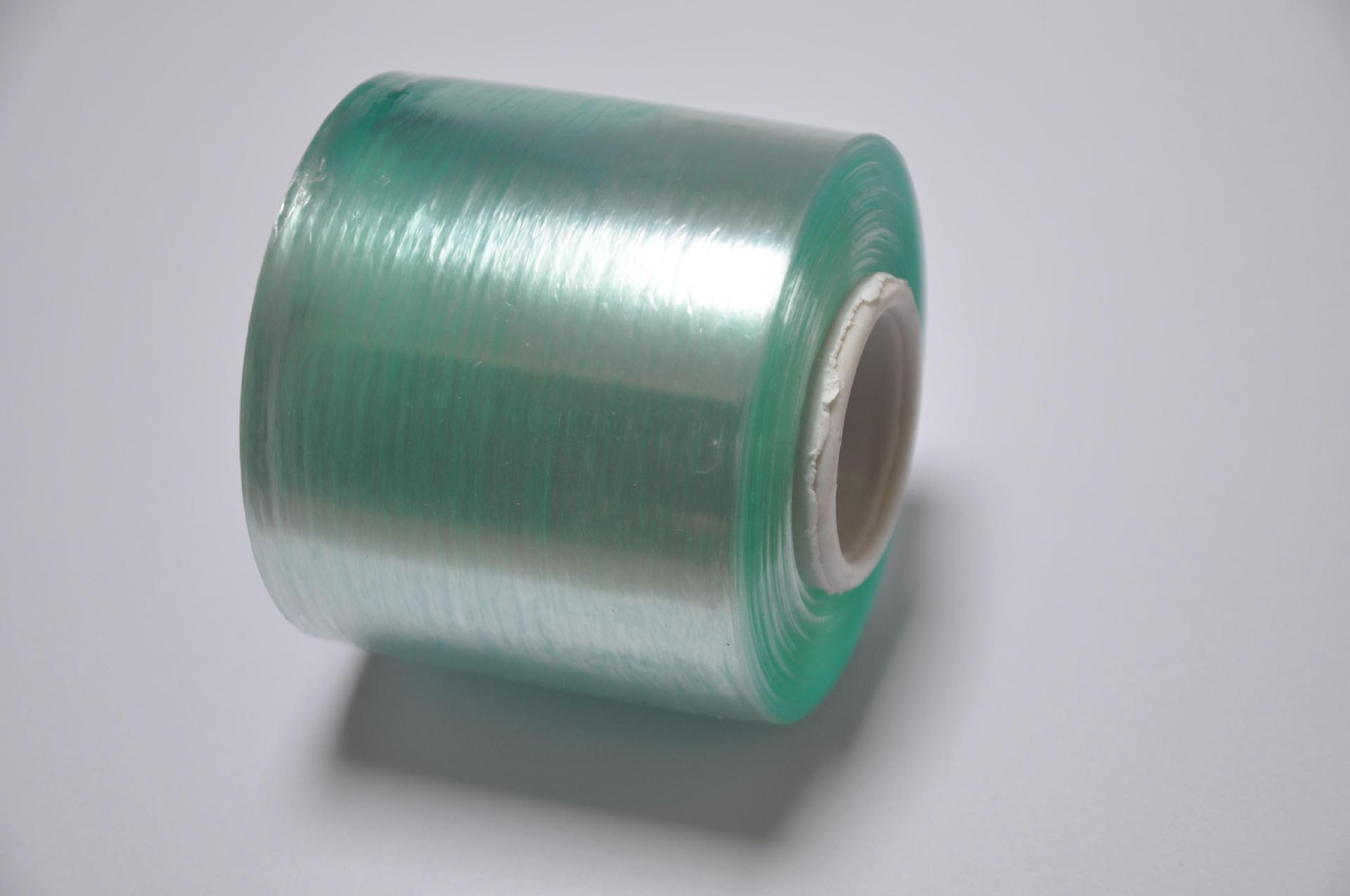 绿色pvc缠绕膜电线膜打包膜塑料包装膜嫁接膜薄膜透明小卷拉伸膜