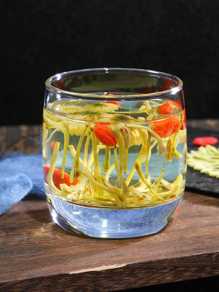 金银花茶散装去清火茶叶罐装封丘金银花枸杞菊花茶组合花茶泡水大