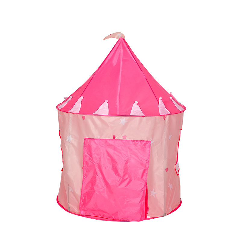 Children's Tent Peach Star Princess Canopy Indoor Girls' Game Toy House Foldable and Portable Breathable Small Tent Wholesale