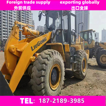 新款电喷5吨铲车导式二手50装载机出口直销liugong柳工clg856h