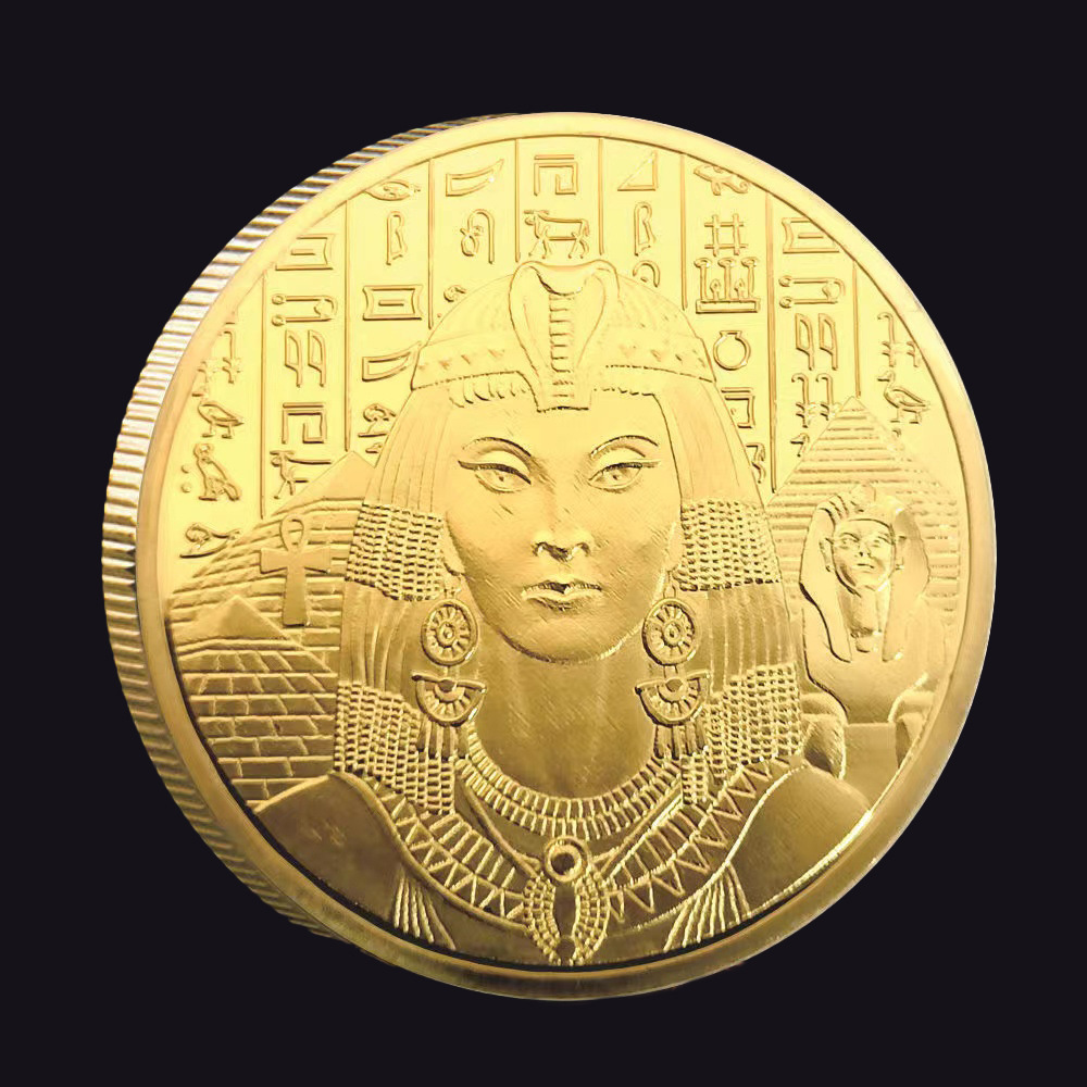 世界文明古希腊埃及及艳后纪念币旅游景区外贸幸运币制作收藏