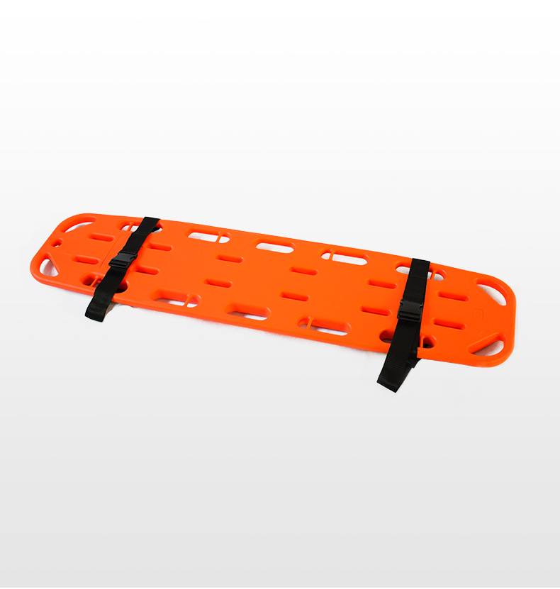 厂家供应脊柱固定板 硬担架救护担架塑料脊柱板黄色水上救援担架