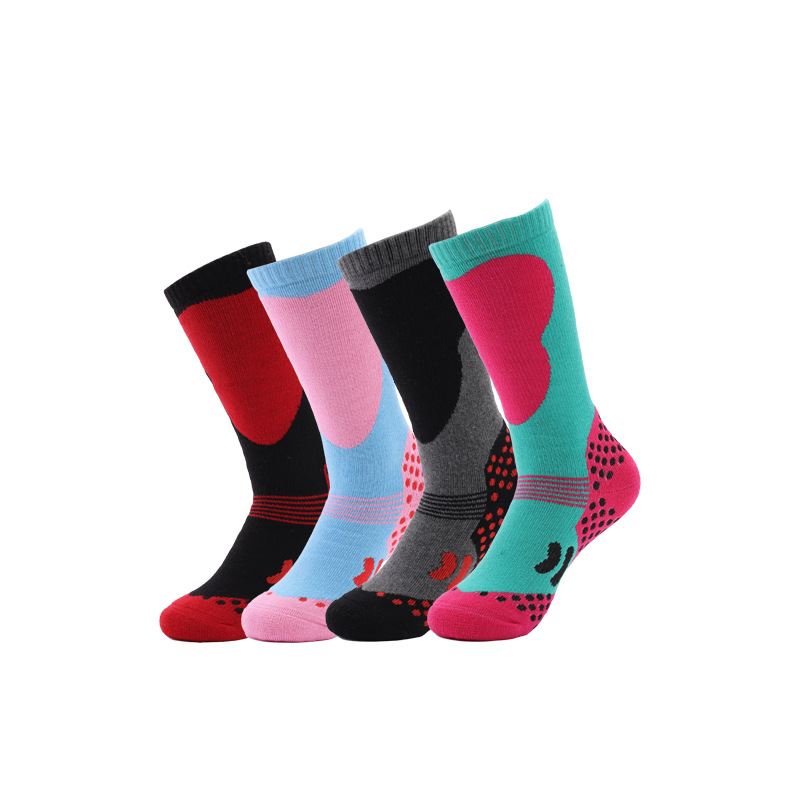 Customized Children's Outdoor Ski Socks Professional Pattern the Skating Shoes Socks Lengthened Towel Bottom Non-Slip Sports Socks