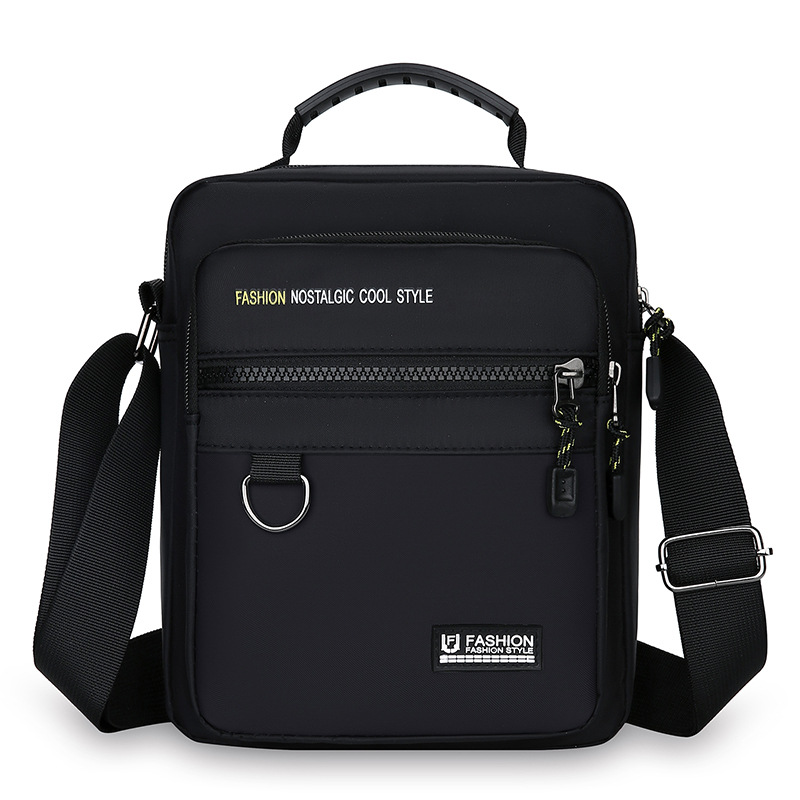 2023 New Men's Messenger Bag Korean Style Simple Outdoor Sports Casual Men's Bag Trendy All-Match Portable Shoulder Bag