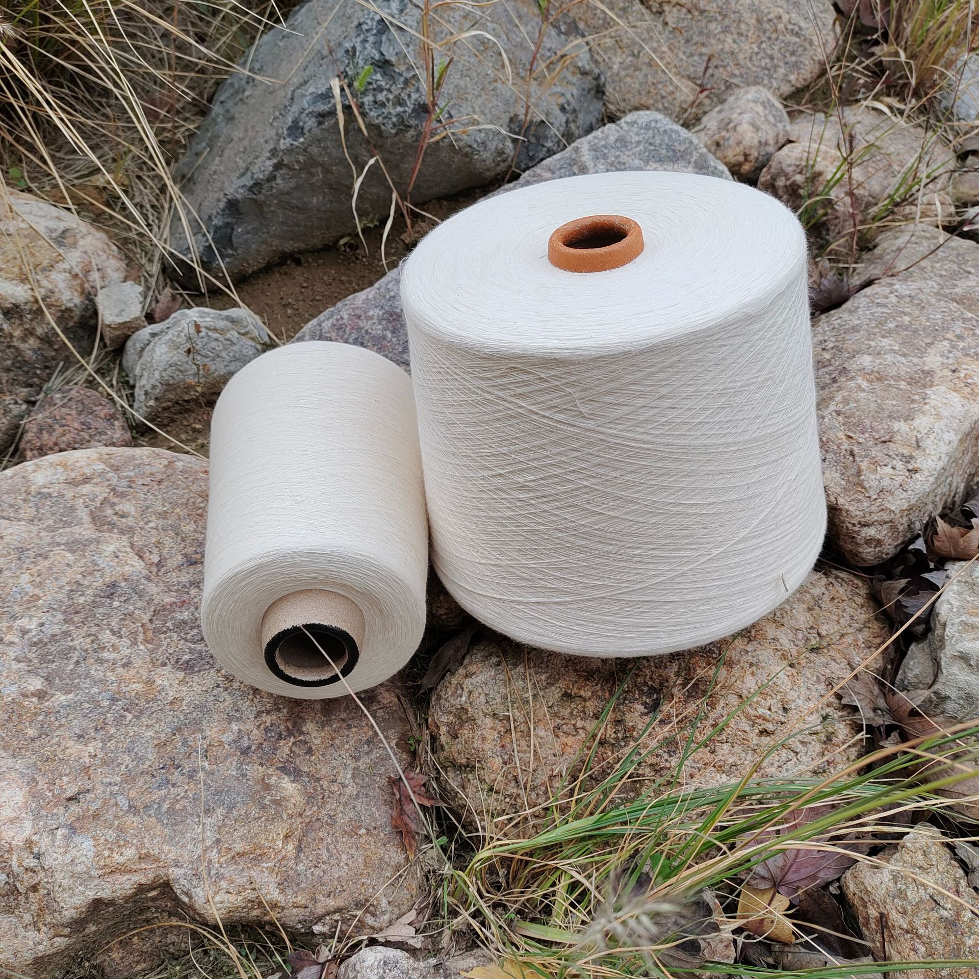 亚麻粘胶纱10支 r70l30 大麻纱 大麻棉纱 润宇批发现货 规格齐全