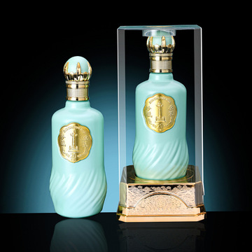 工厂高档玻璃白酒瓶500ml一斤白酒酒瓶亚克力酒盒套装仿陶瓷酒瓶