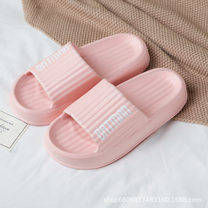 2023 New Home Slippers Female Male Summer Non-Slip Feeling of Shit Home Sandals Couple Bathroom Slippers Wholesale