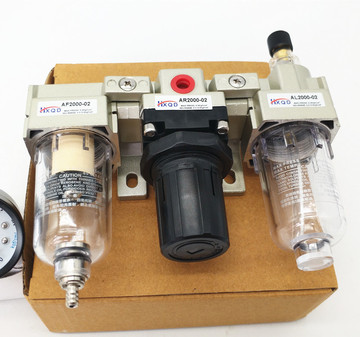 smc型气动气源处理过滤器af ar al三联件ac2000-02油水分离器调压
