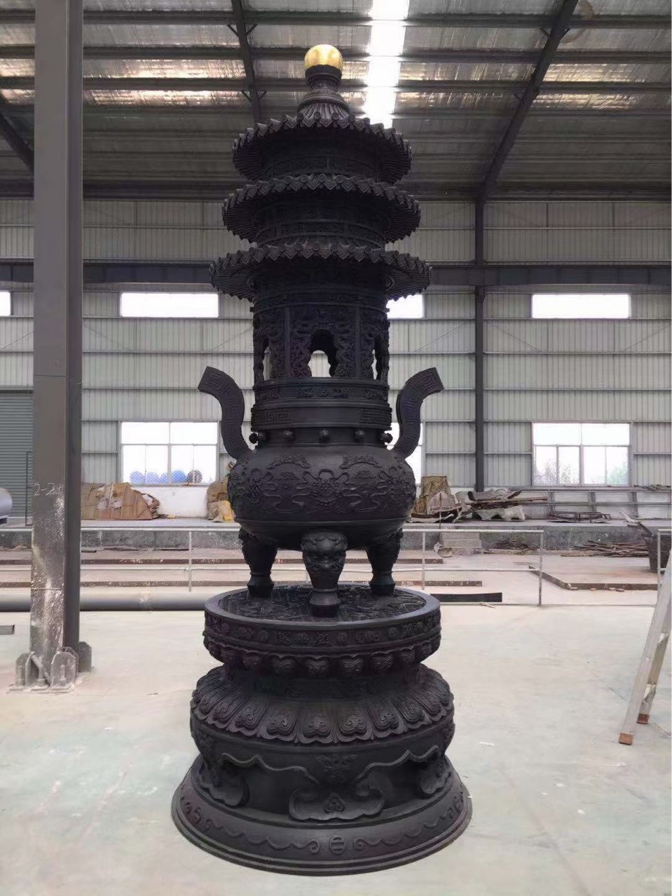 铸铁焚经炉烧纸炉室外大香炉寺院元宝炉宗祠堂化宝炉化钱炉烧金炉