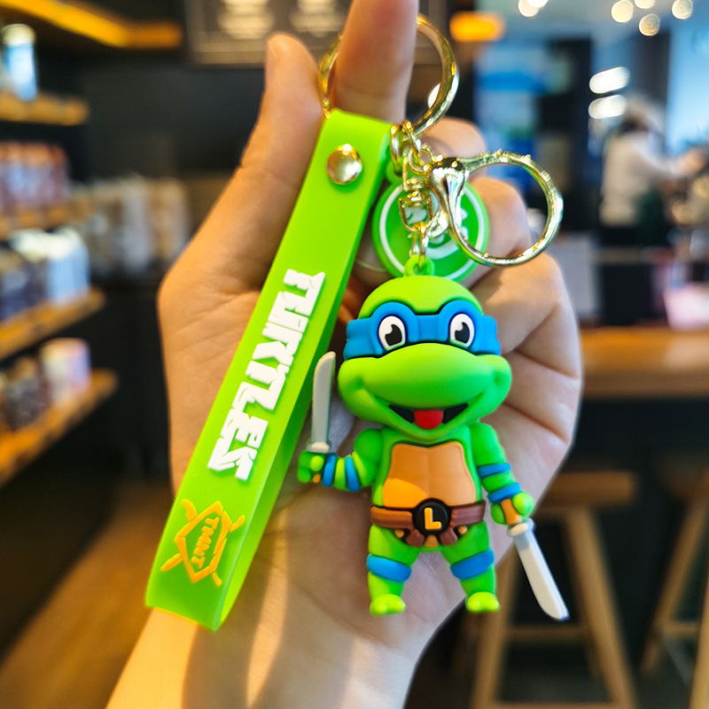 New Ninja Turtle Doll Keychain Pendant Couple Small Gift Car Pendant Yiwu Wholesale of Small Articles
