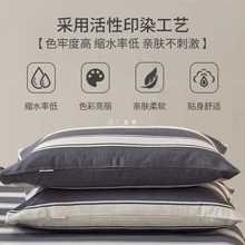 AZA32023新款老粗布枕套一对装亚麻感加厚家用耐脏枕头套乳胶