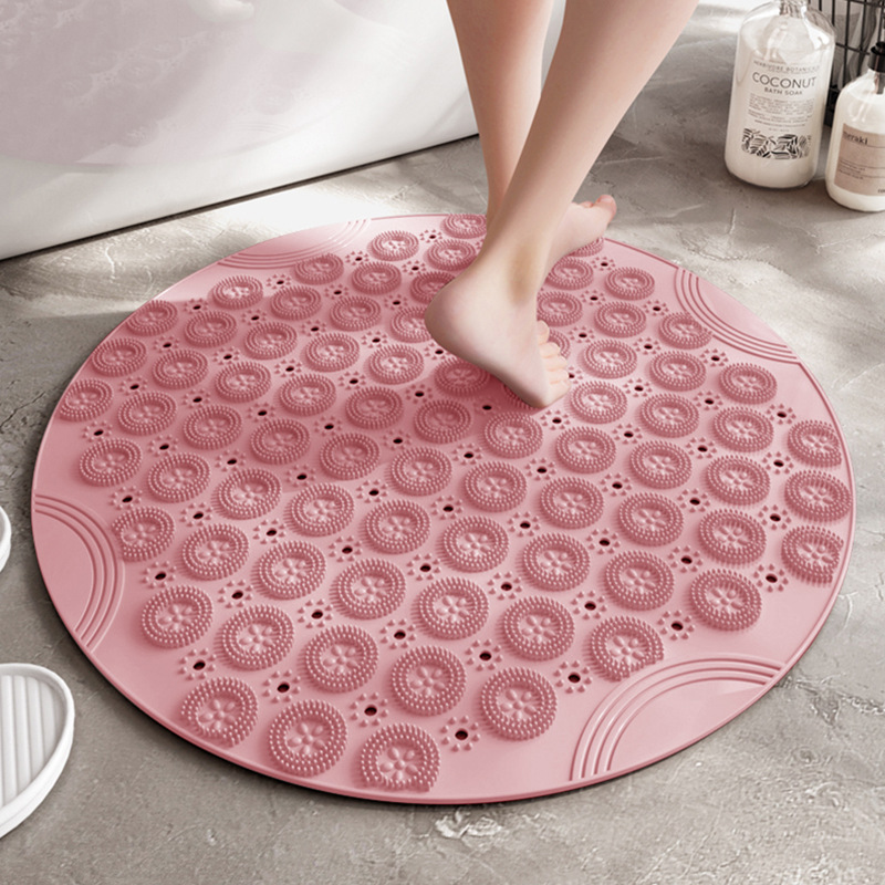 Bathroom Non-Slip Mat round Shower Room Bath Toilet Bathroom Waterproof Floor Mats Sub Home Ground Mat Door Mat