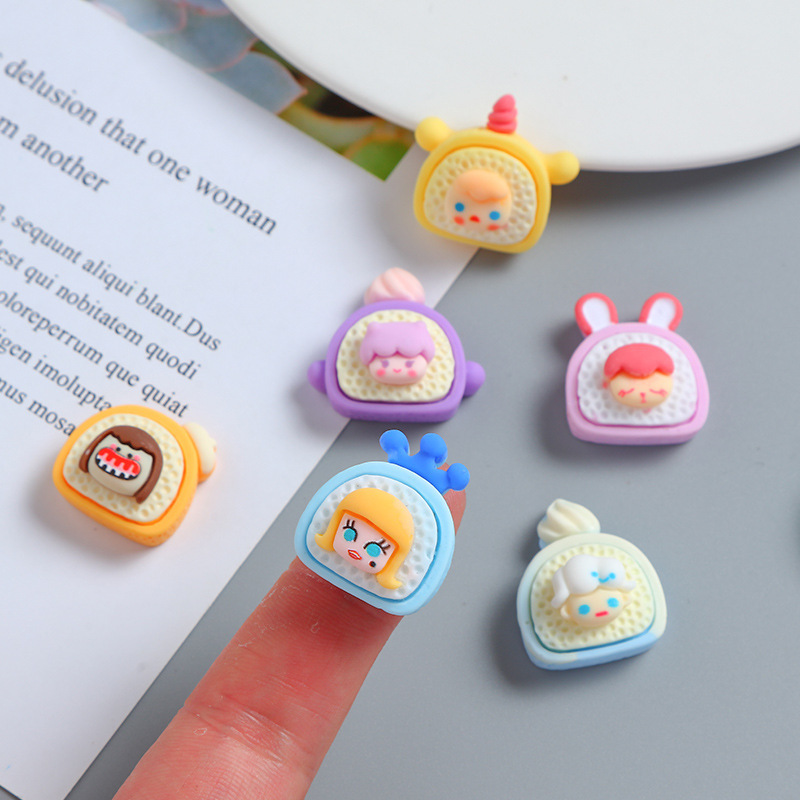 Cartoon Cute Tablets Cake Roll DIY Cream Glue Phone Case Material Package Handmade Hair Accessories Resin Accessories
