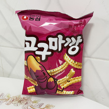 韩国进口 农心香甜地瓜条83g袋装香甜脆条薯条办公室休闲解馋零食