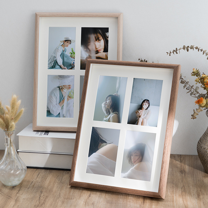 轻奢风立体中空相框创意组合艺术照二连三连四连框情侣结婚照画框